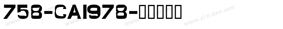 758-CAI978字体转换