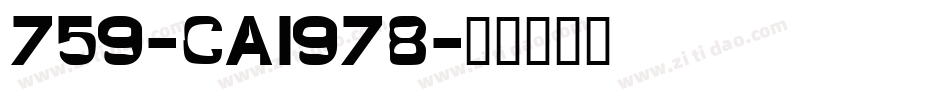 759-CAI978字体转换