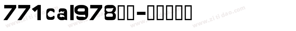 771cai978字体字体转换