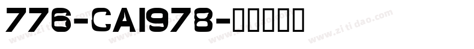 776-CAI978字体转换