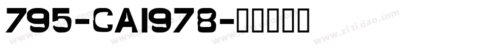 795-CAI978字体转换