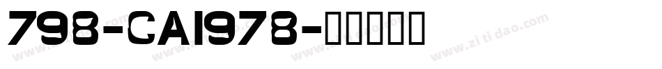 798-CAI978字体转换