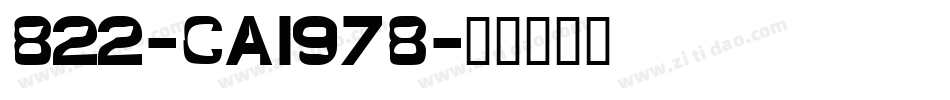 822-CAI978字体转换