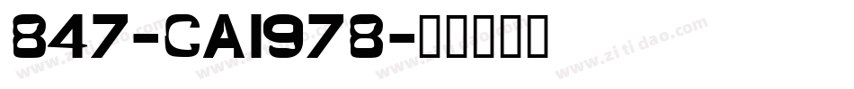 847-CAI978字体转换