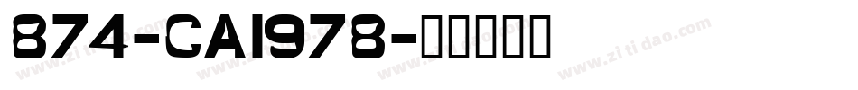 874-CAI978字体转换