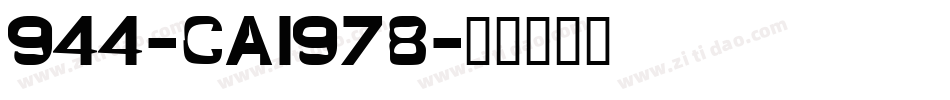 944-CAI978字体转换
