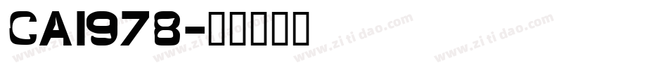 CAI978字体转换