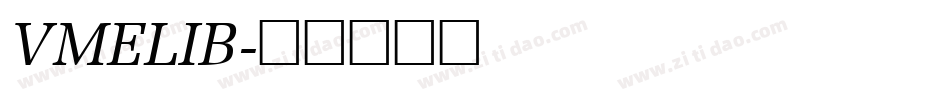 VMELIB字体转换
