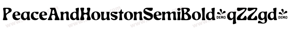 PeaceAndHoustonSemiBold-qZZgd字体转换