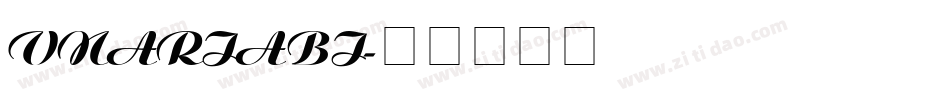 VNARIABI字体转换