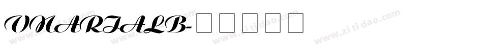 VNARIALB字体转换