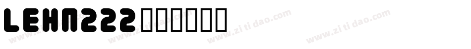 LEHN222字体转换