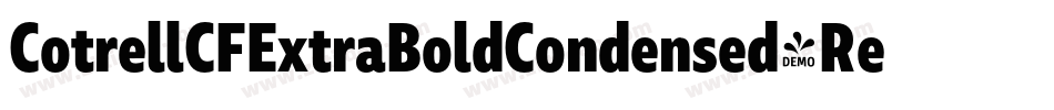 CotrellCFExtraBoldCondensed-Regular字体转换