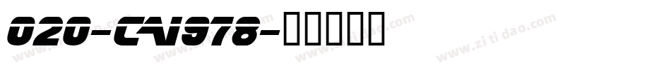 020-CAI978字体转换