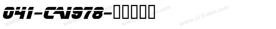 041-CAI978字体转换