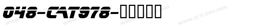048-CAT978字体转换