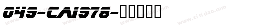 049-cai978字体转换