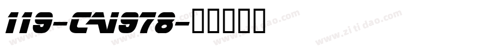 119-CAI978字体转换