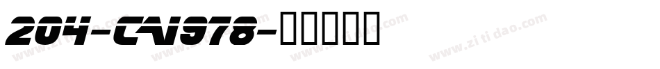 204-CAI978字体转换