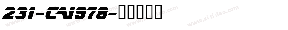 231-CAI978字体转换