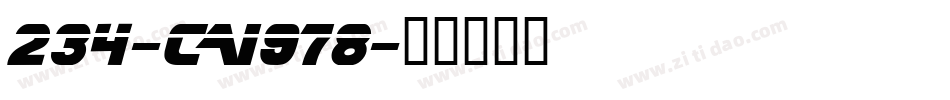 234-CAI978字体转换