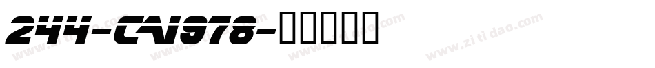 244-CAI978字体转换
