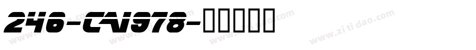 246-CAI978字体转换