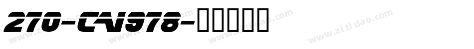 270-CAI978字体转换