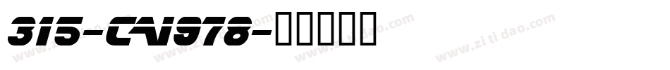315-CAI978字体转换