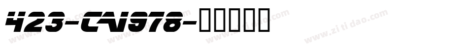 423-CAI978字体转换