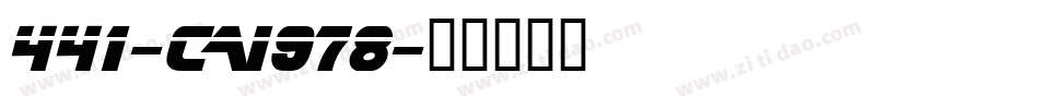 441-CAI978字体转换