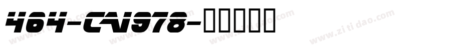 464-CAI978字体转换