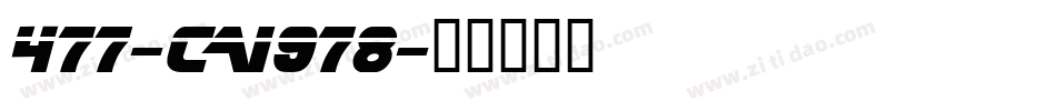 477-CAI978字体转换