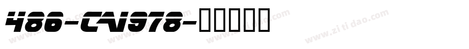 486-CAI978字体转换
