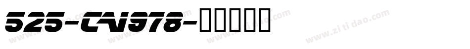 525-CAI978字体转换