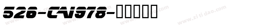526-CAI978字体转换