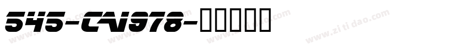 545-CAI978字体转换