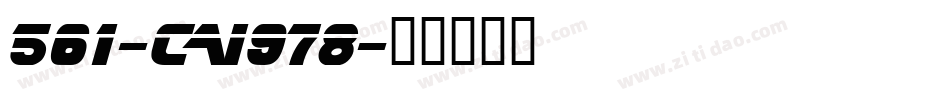 561-CAI978字体转换