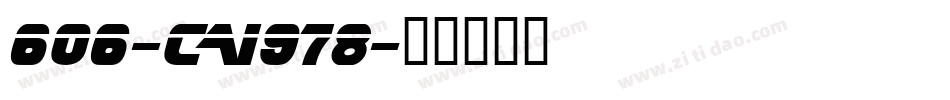 606-CAI978字体转换