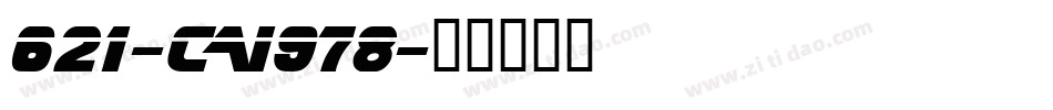621-CAI978字体转换