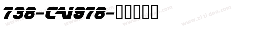 738-CAI978字体转换