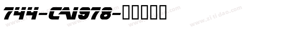 744-CAI978字体转换