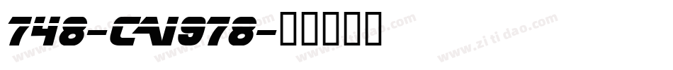 748-CAI978字体转换