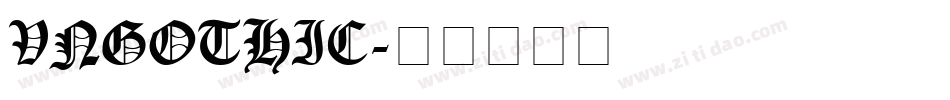 VNGOTHIC字体转换