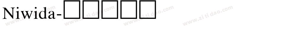Niwida字体转换