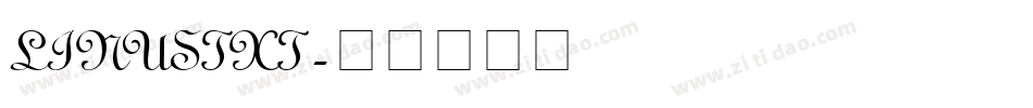 LINUSTXT字体转换