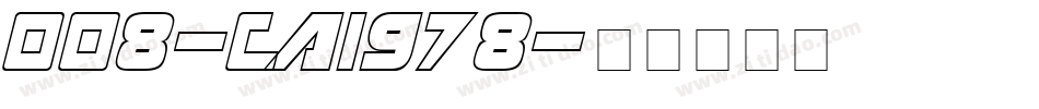 008-CAI978字体转换