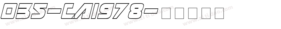 035-CAI978字体转换