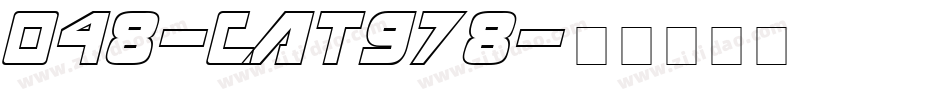 048-CAT978字体转换