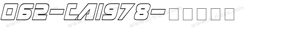062-CAI978字体转换